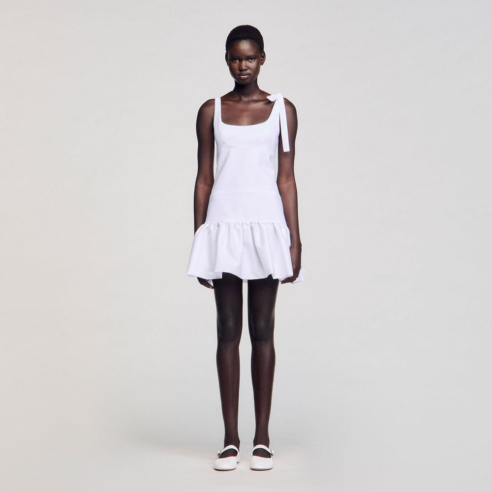 Sandro Women Dual-material mini dress
