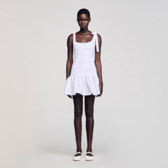 Sandro Women Dual-material mini dress