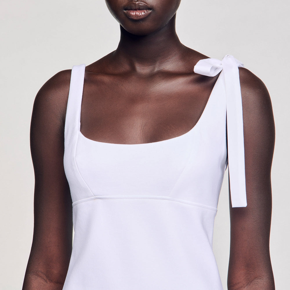 Sandro Women Dual-material mini dress
