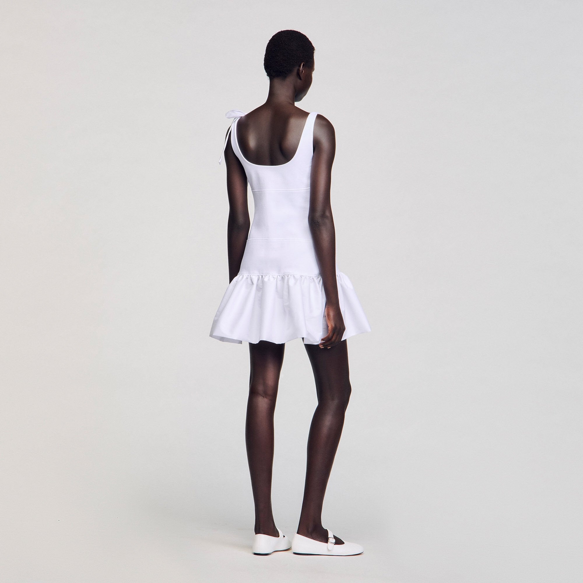 Sandro Women Dual-material mini dress