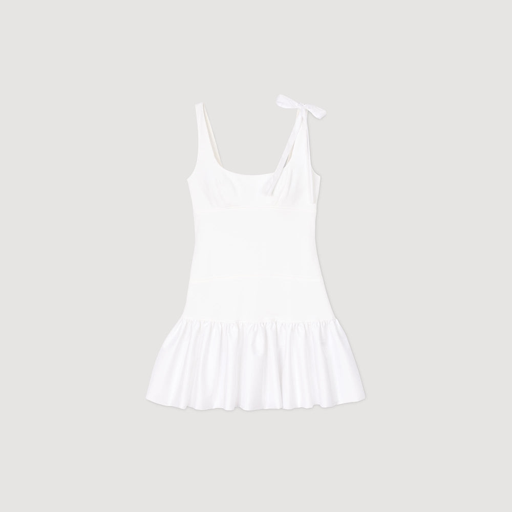 Sandro Women Dual-material mini dress