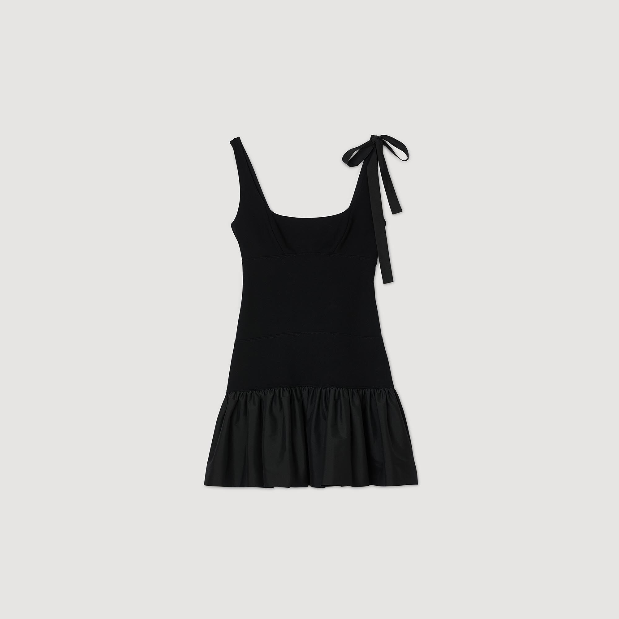 Sandro Women Dual-material mini dress