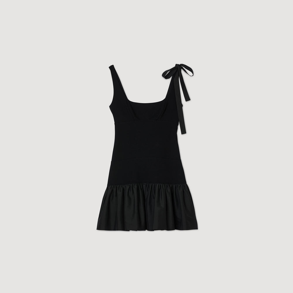 Sandro Women Dual-material mini dress