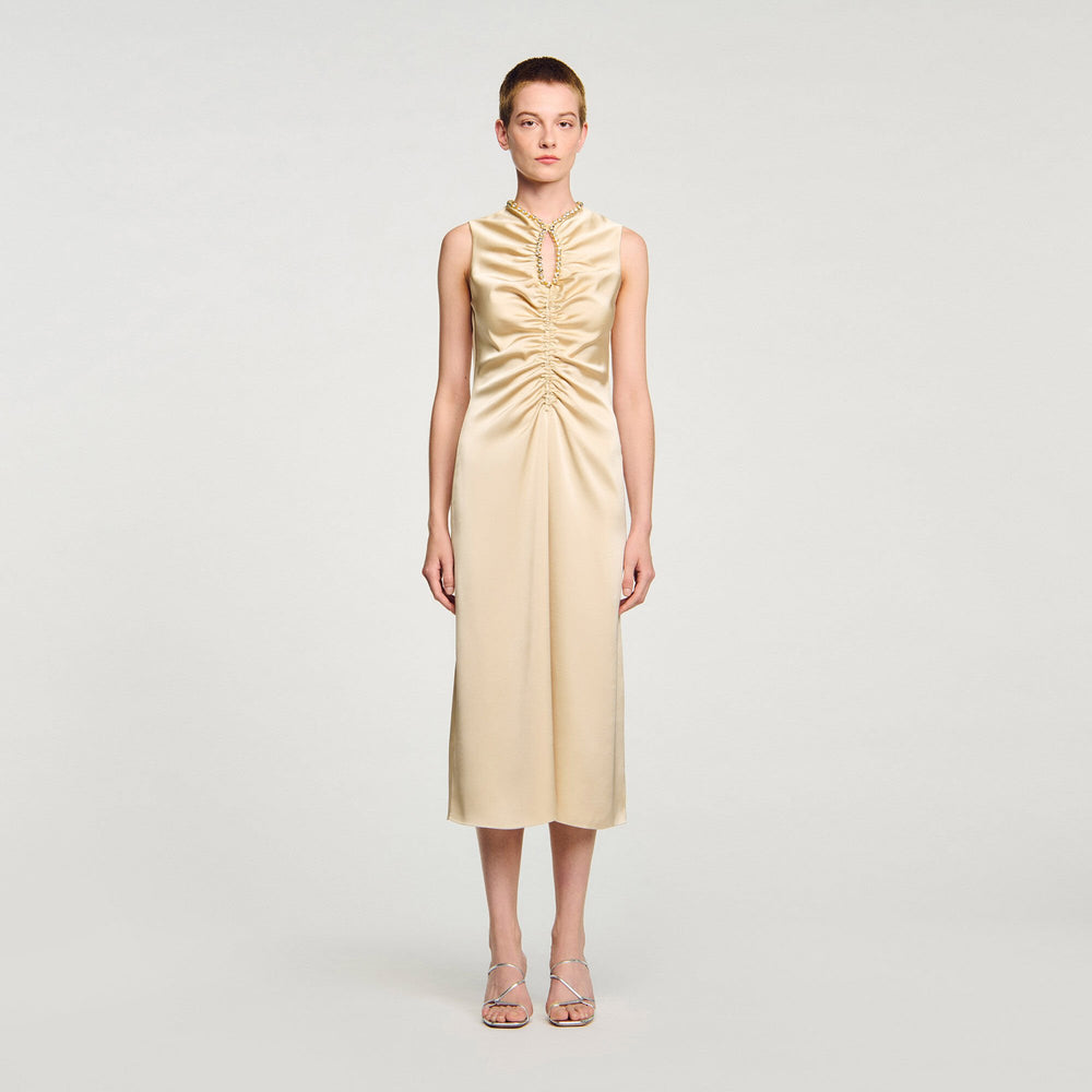 Sandro Women Rhinestone midi dress