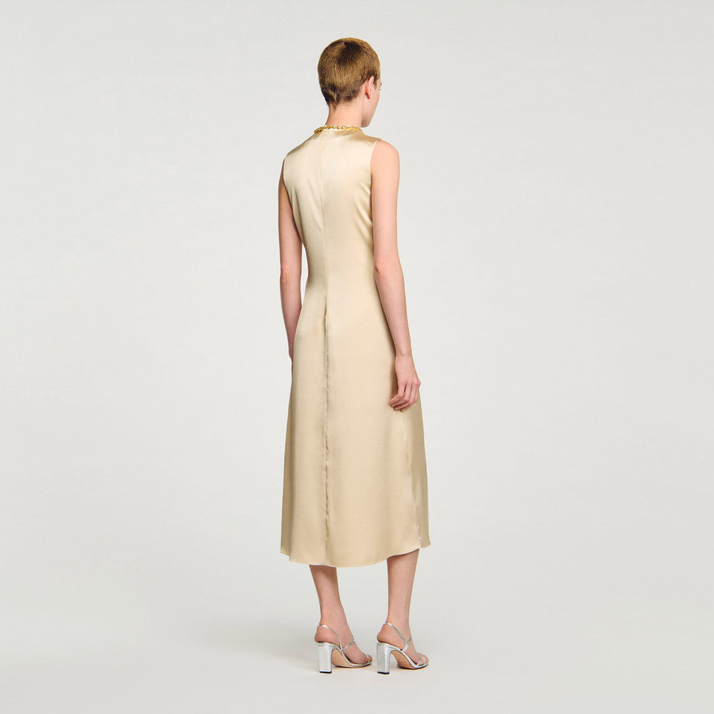 Sandro Women Rhinestone midi dress