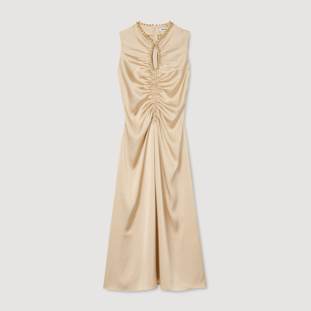Sandro Women Rhinestone midi dress