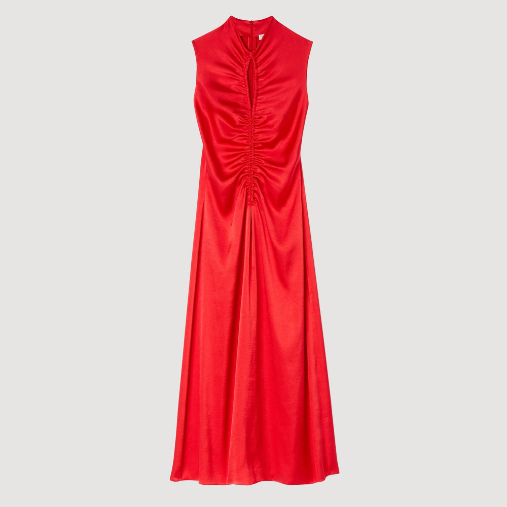 Sandro Women Draped satin-effect dress