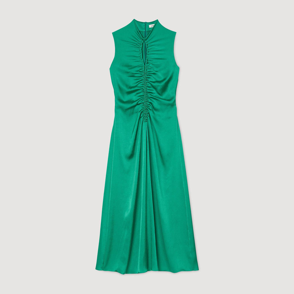 Sandro Women Draped satin-effect dress