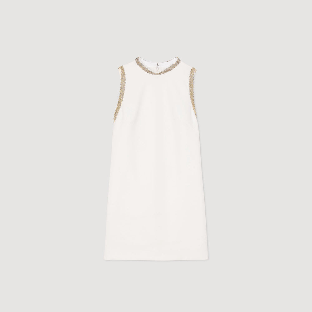 Sandro Women mini dress with rhinestone details
