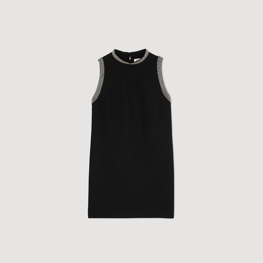 Sandro Women mini dress with rhinestone details