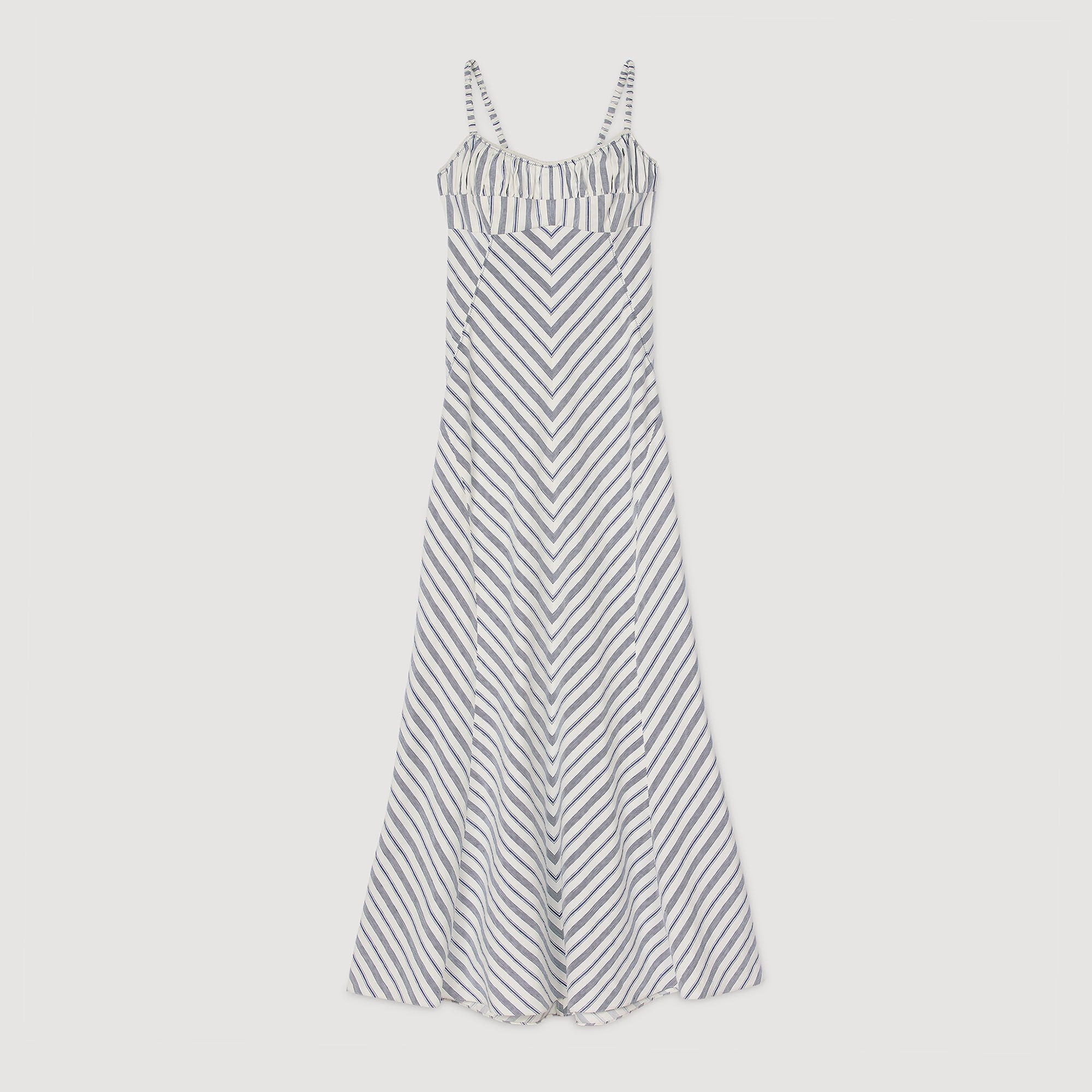 Sandro Women Striped maxi dress with straps