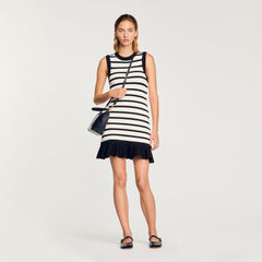Sandro Women Striped knit mini dress