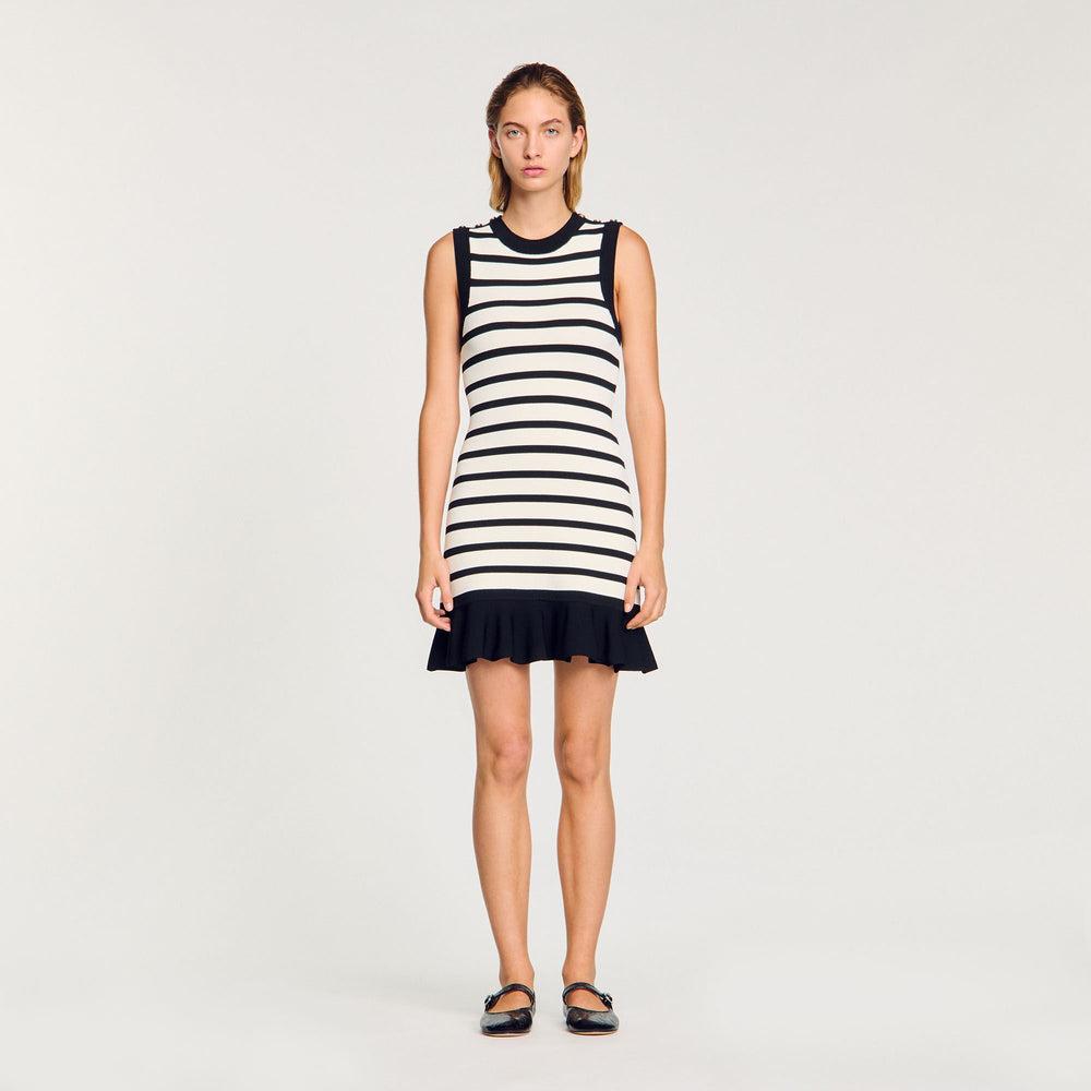 Sandro Women Striped knit mini dress