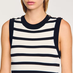 Sandro Women Striped knit mini dress