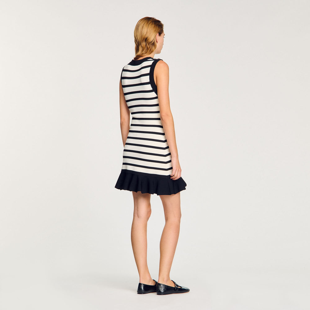 Sandro Women Striped knit mini dress