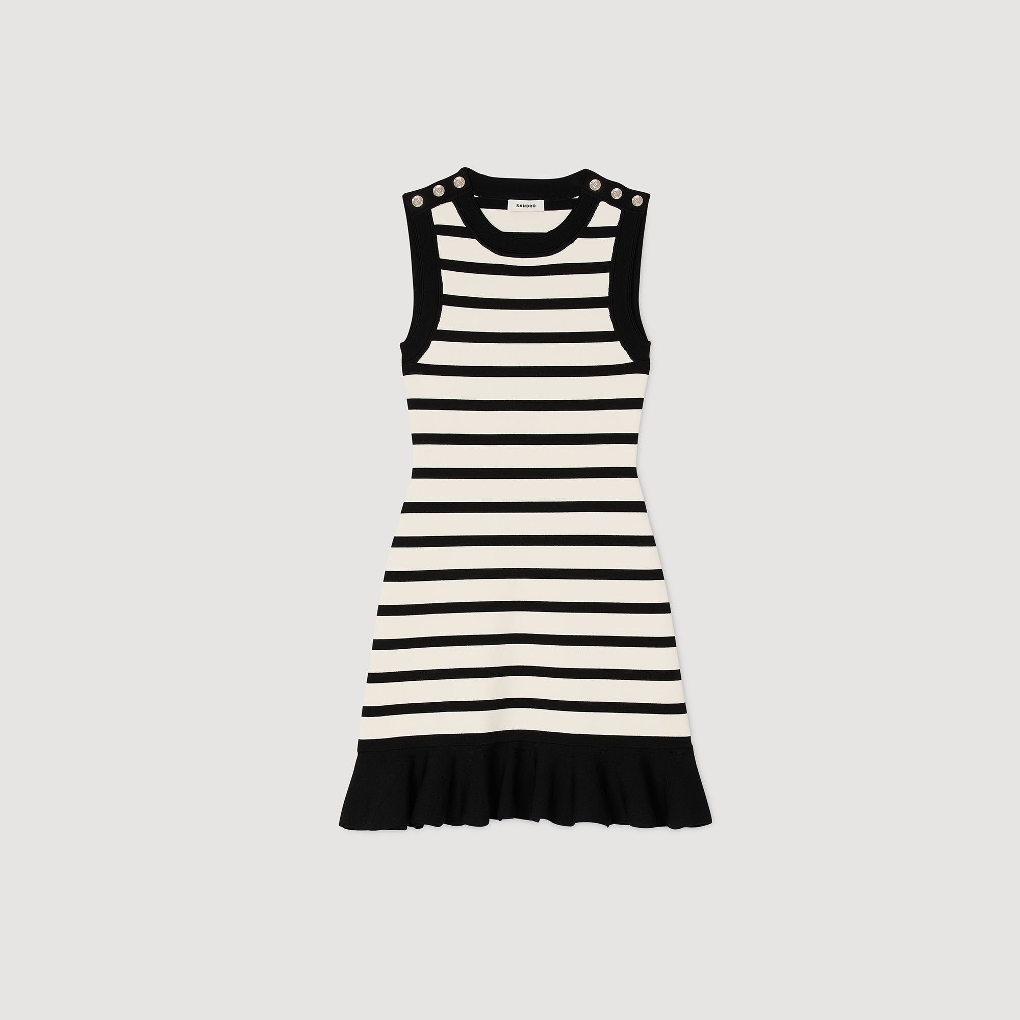 Sandro Women Striped knit mini dress