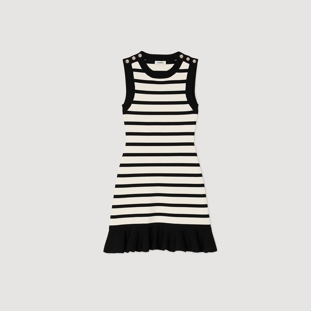 Sandro Women Striped knit mini dress
