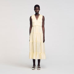 Sandro Women Linen maxi dress