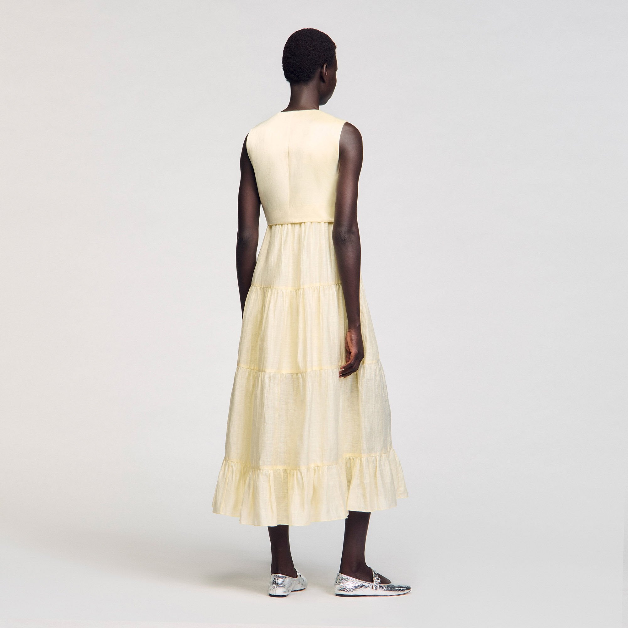 Sandro Women Linen maxi dress