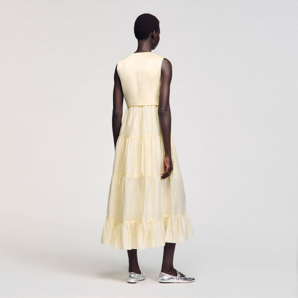 Sandro Women Linen maxi dress