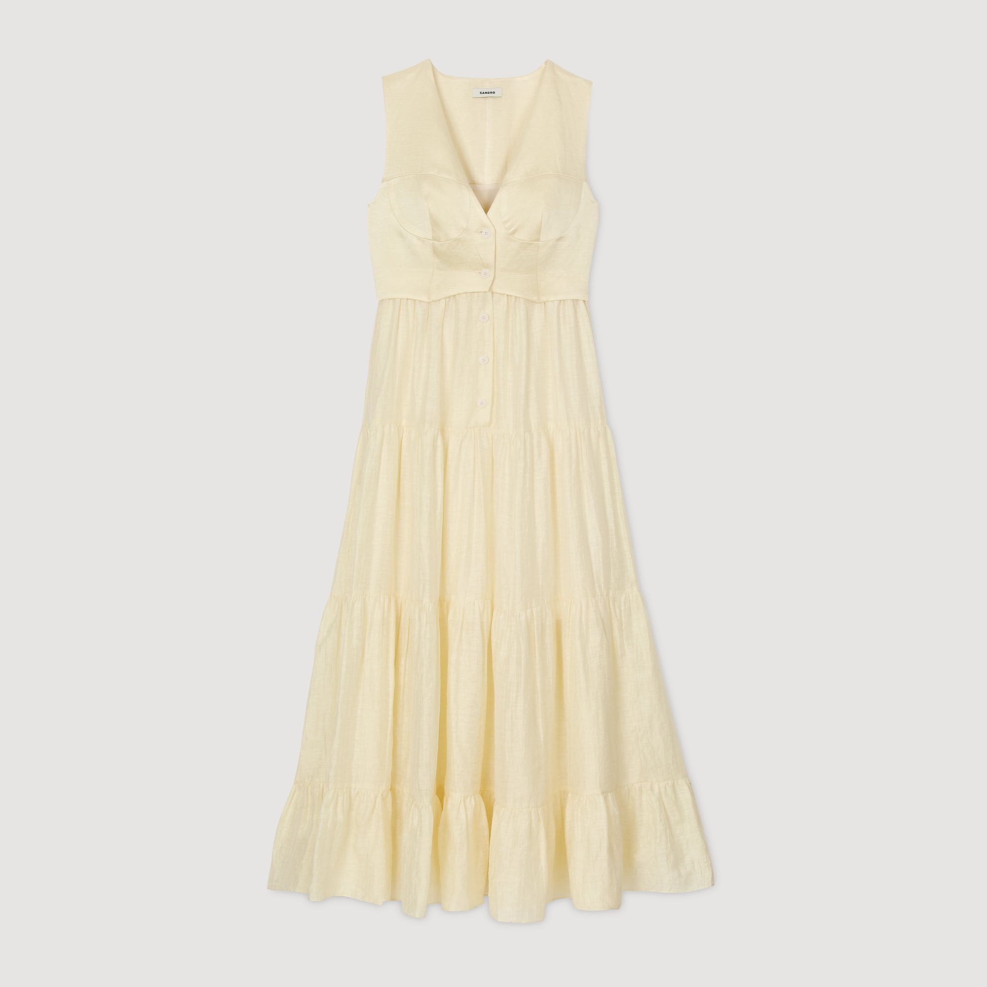 Sandro Women Linen maxi dress