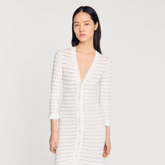Sandro Women Maxi dress with pearl details