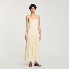 Sandro Women Pleated maxi dress