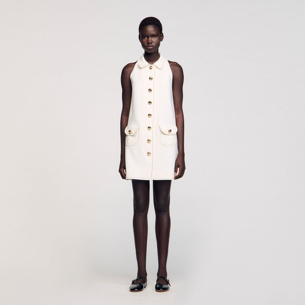 Sandro Women Peter Pan collar mini dress