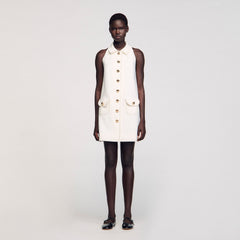 Sandro Women Peter Pan collar mini dress