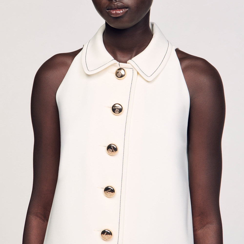 Sandro Women Peter Pan collar mini dress