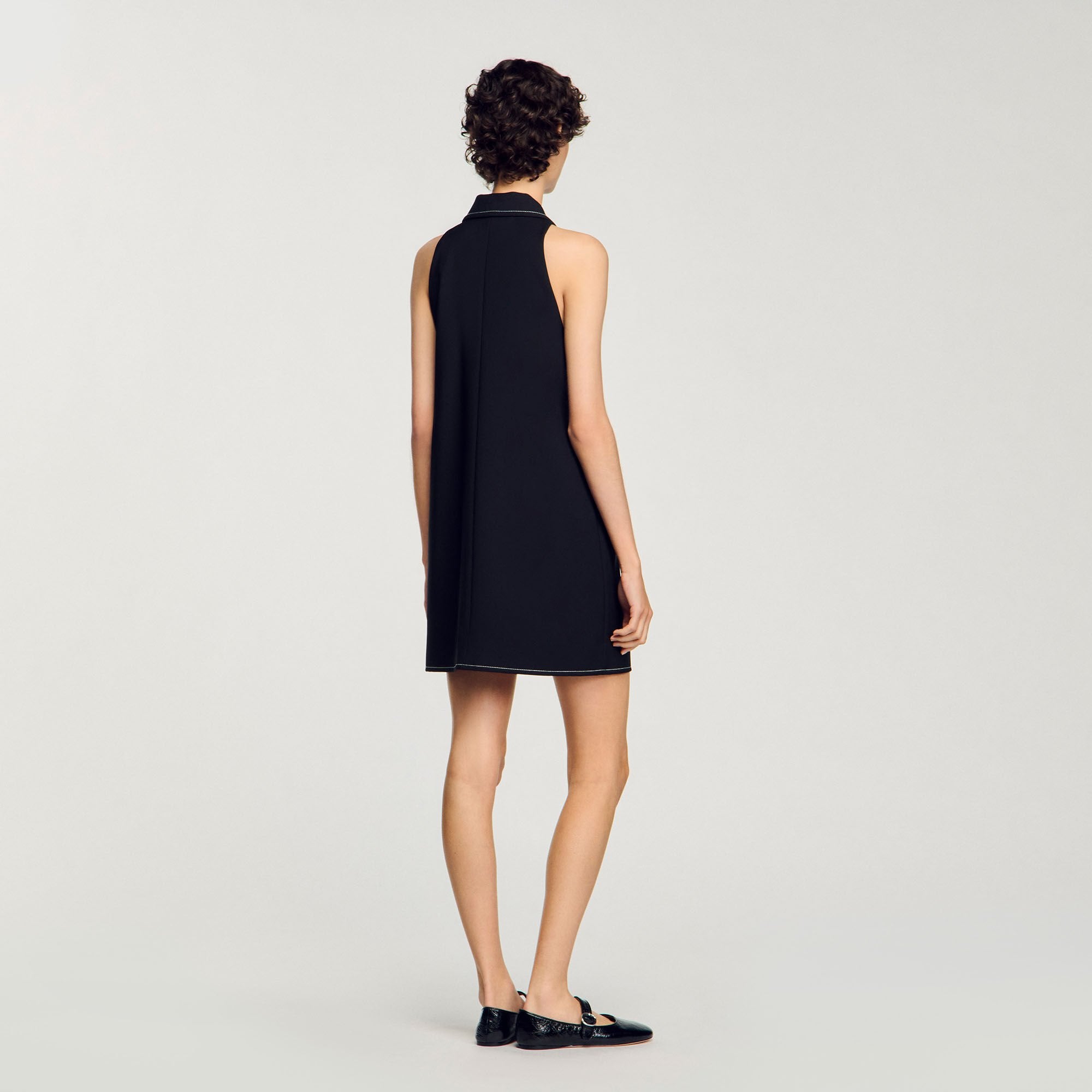 Sandro Women Peter Pan collar mini dress