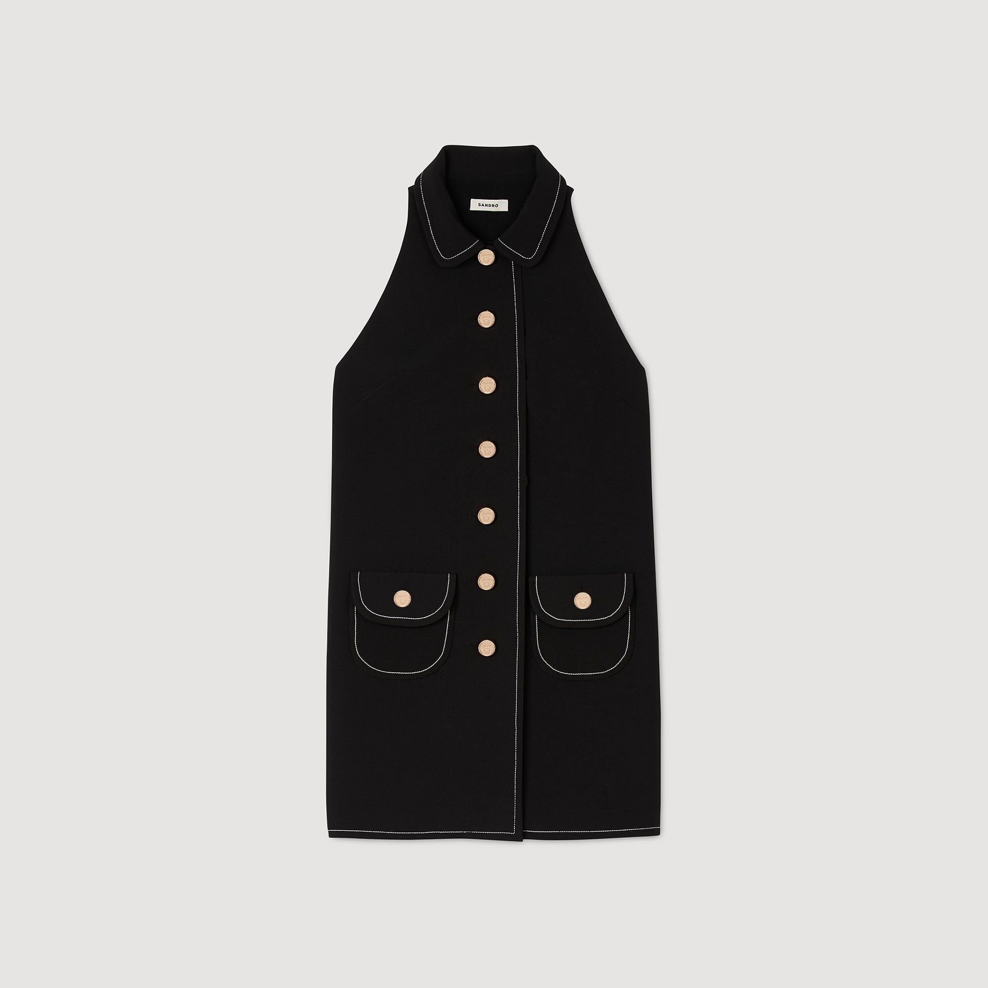 Sandro Women Peter Pan collar mini dress
