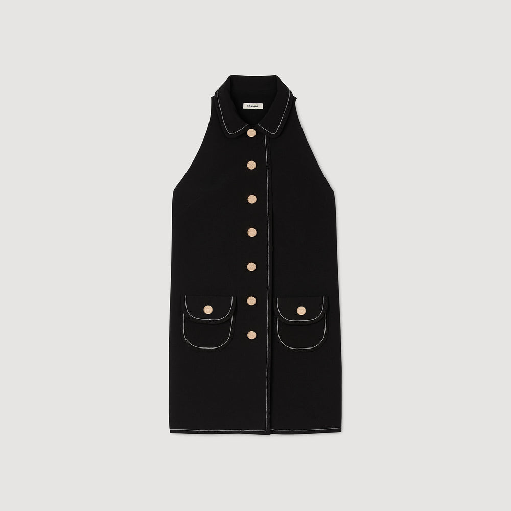 Sandro Women Peter Pan collar mini dress