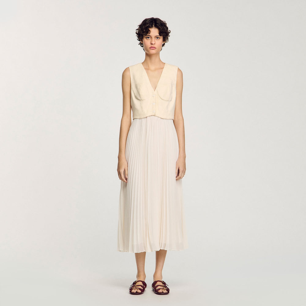 Sandro Women Pleated maxi dress