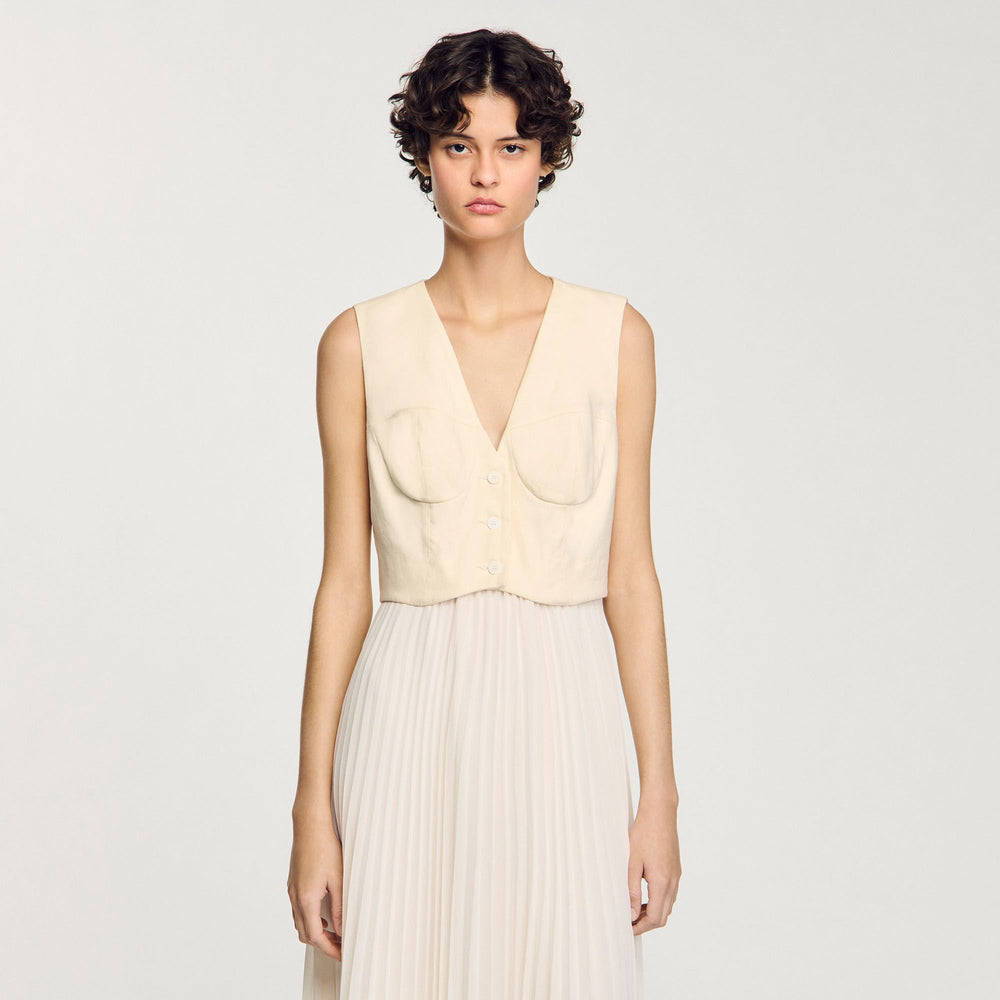Sandro Women Pleated maxi dress