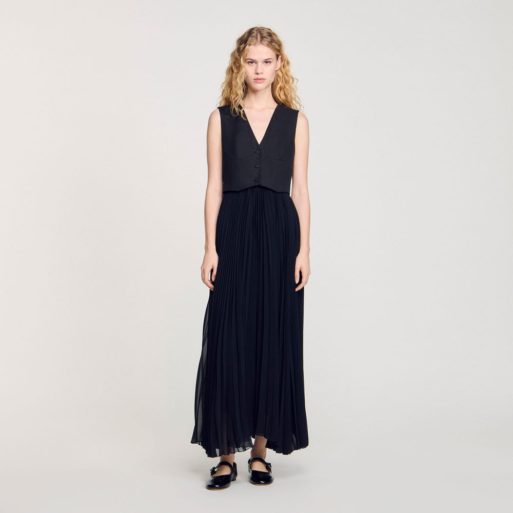 Sandro Women Pleated maxi dress