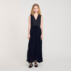 Sandro Women Pleated maxi dress