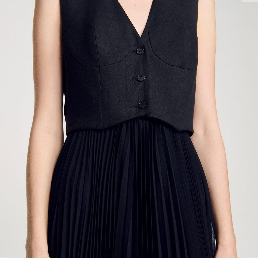 Sandro Women Pleated maxi dress