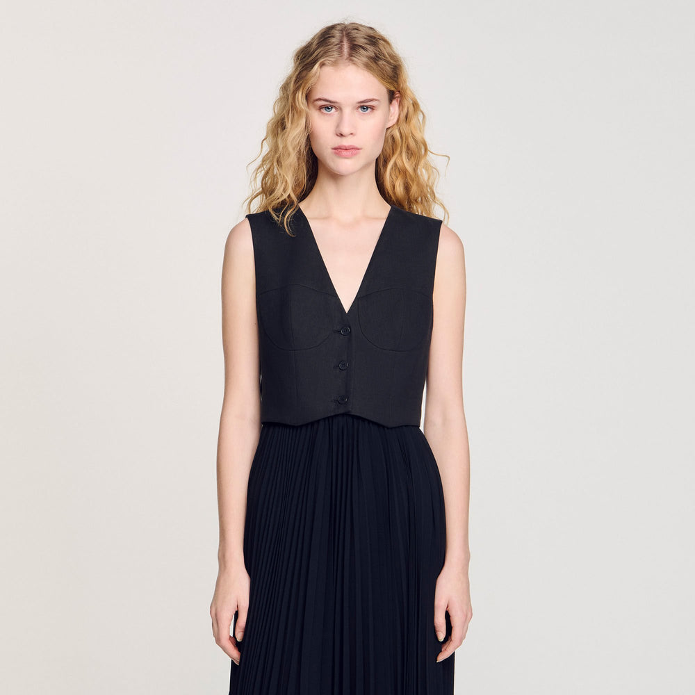 Sandro Women Pleated maxi dress