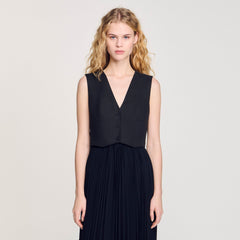 Sandro Women Pleated maxi dress