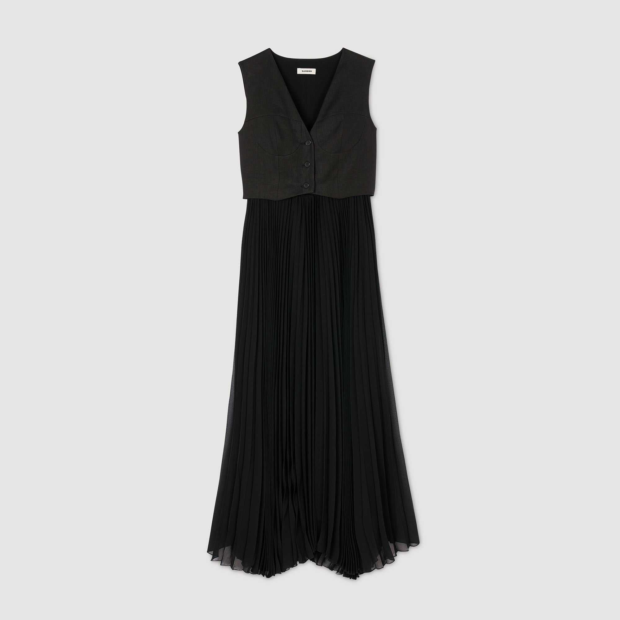 Sandro Women Pleated maxi dress