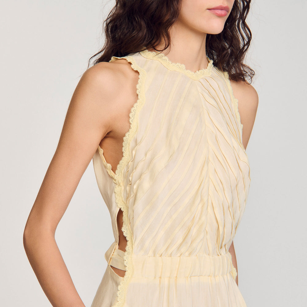 Sandro Women Maxi dress with lace details