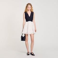Sandro Women Two-tone mini dress