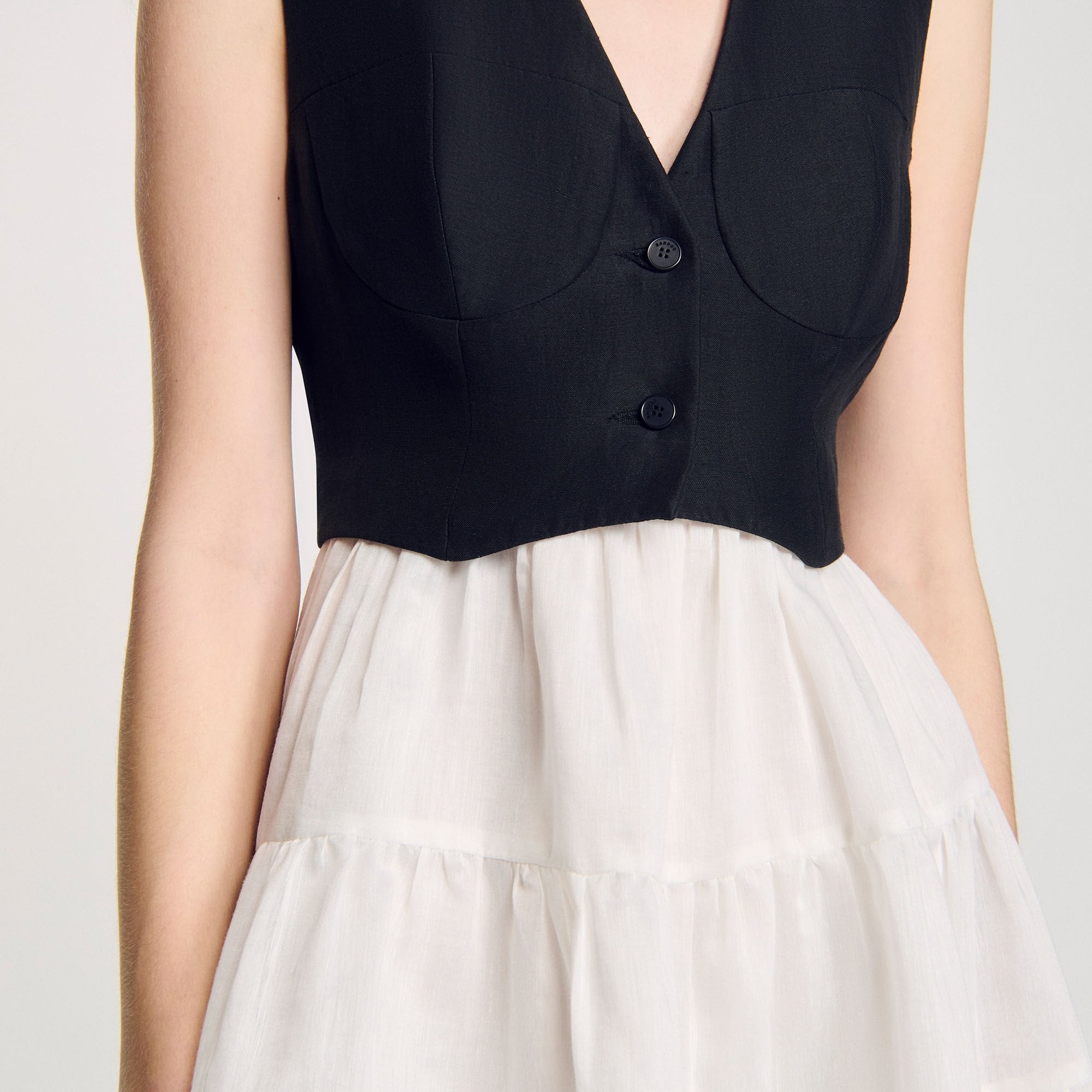 Sandro Women Two-tone mini dress