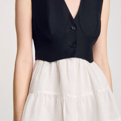 Sandro Women Two-tone mini dress