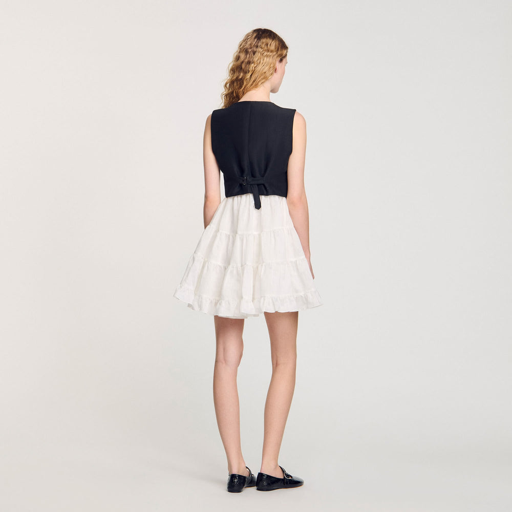 Sandro Women Two-tone mini dress