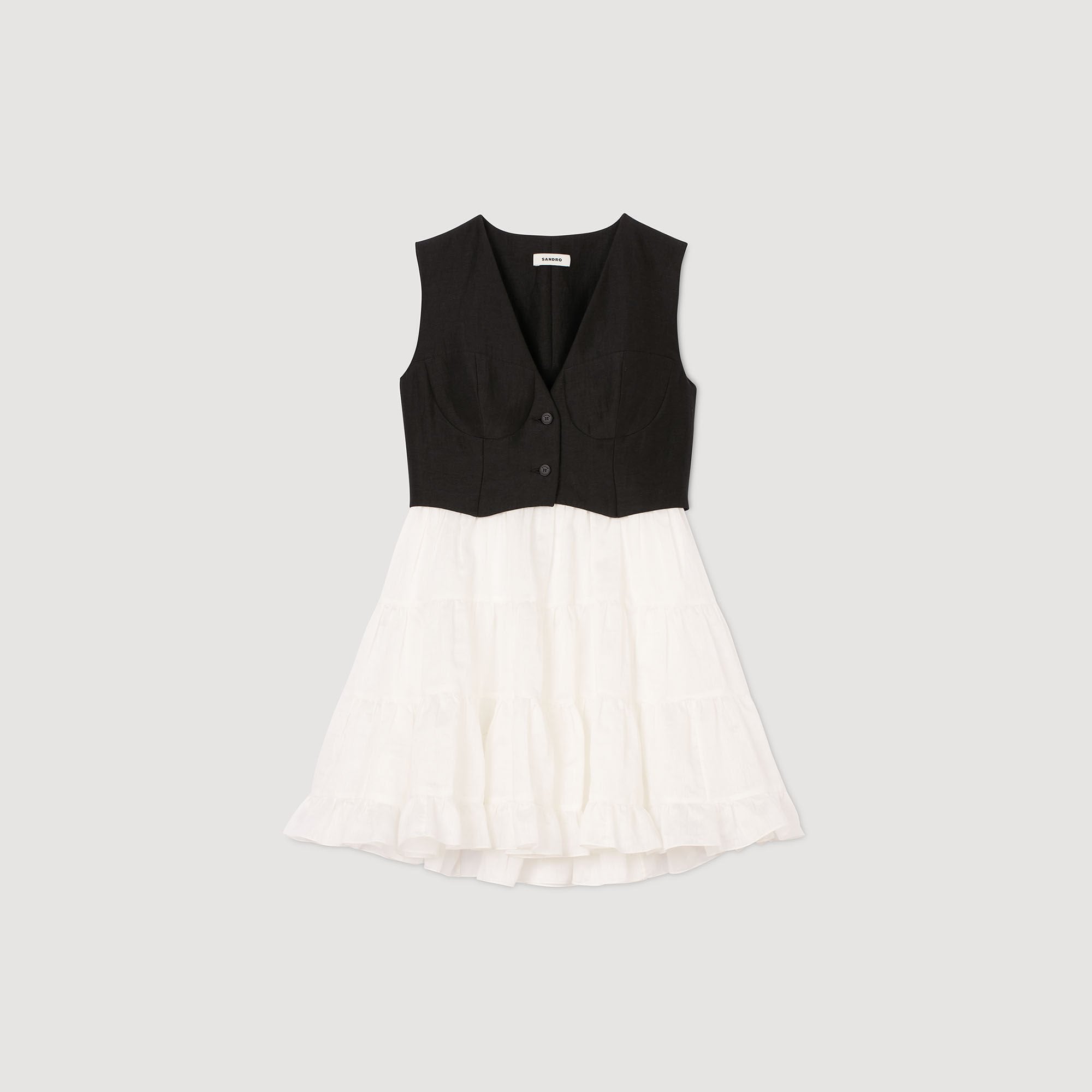 Sandro Women Two-tone mini dress