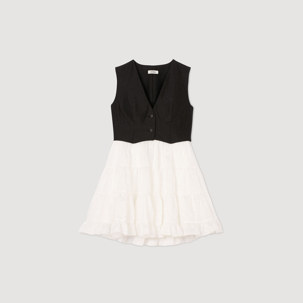 Sandro Women Two-tone mini dress