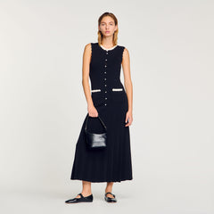 Sandro Women Maxi dress with crochet detailing