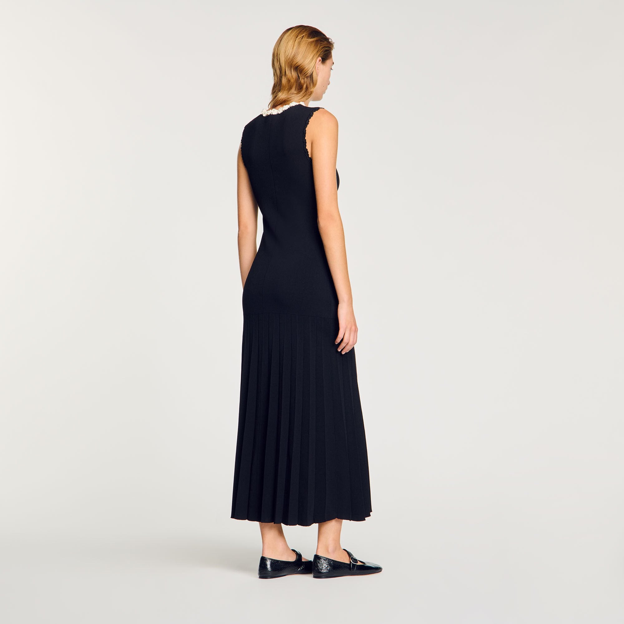 Sandro Women Maxi dress with crochet detailing